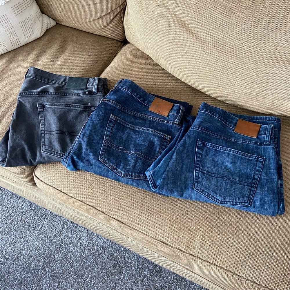 3 Pairs Men’s Lucky Brand Jeans